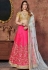 Magenta velvet circular lehenga choli 7302