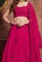 Magenta velvet circular lehenga choli 7304