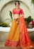 Yellow silk a line lehenga choli 76489