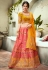 Pink silk a line lehenga choli 76492