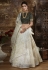 Off white organza circular lehenga choli 1094
