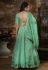 Green organza circular lehenga choli 1095