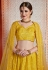 Yellow art silk circular lehenga choli 2402