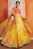 Yellow organza circular lehenga choli 2403