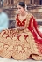 Maroon velvet embroidered bridal lehenga choli 10001