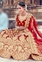 Maroon velvet embroidered bridal lehenga choli 10001