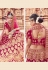 Magenta velvet embroidered circular lehenga choli 10008