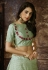 Pista green embroidered circular lehenga choli 1123