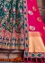 Blue Silk Jacquard Floral Woven Lehenga Choli 2711