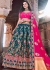 Blue Silk Jacquard Floral Woven Lehenga Choli 2711