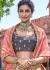 Grey Pink Shaded Silk Jacquard Woven Lehenga Choli 2709