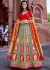 Grey Embroidered Traditional Lehenga Choli 2707