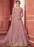 Purple Embroidered Net Kurti Style Lehenga 8302