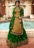 Golden Satin Embroidered Kurti Style Lehenga Latest 17206