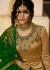 Golden Satin Embroidered Kurti Style Lehenga Latest 17206