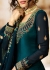 Blue Satin Embroidered Kurti Style Lehenga Latest 17203