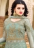 Embroidered Turquoise Net Kurti Style Lehenga Latest 10034