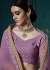 Purple Georgette Embroidered Lehenga Choli 3101