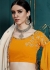 Yellow Georgette Bell Sleeved Lehenga Choli 3104