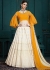 Yellow Georgette Bell Sleeved Lehenga Choli 3104