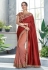 Peach silk half and half saree 5412