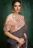 Gray silk saree with blouse 5402