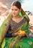 Green silk embroidered festival wear saree 207