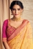 Yellow silk saree with blouse 11116
