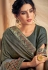 Gray silk saree with blouse 11118