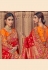 Maroon banarasi silk saree with blouse 2803