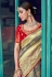 Gray banarasi silk festival wear saree 3015