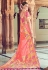 Pink banarasi silk saree with blouse 3018