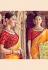 Orange banarasi silk saree with blouse 3008