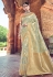 Gray banarasi silk saree with blouse 3010