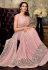 Pink lycra party wear saree 11211
