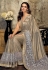 Golden lycra party wear saree 11213