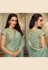 Sea green lycra party wear saree 11206