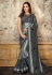 Gray lycra saree with blouse 11210