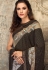 Brown lycra party wear saree 11217