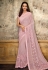 Pink lycra party wear saree 11221