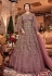 Light purple net embroidered Wedding anarkali