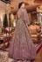 Light purple net embroidered Wedding anarkali