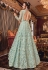 Sea Green net embroidered Wedding lehenga kameez