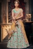 Light green silk circular lehenga choli 5160