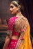 Magenta silk circular lehenga choli 5161