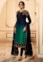 Drashti dhami navy blue georgette indo western lehenga choli 45003