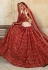Maroon art silk bridal lehenga choli 8006