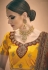 Yellow satin embroidered circular lehenga choli 3001