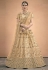 Beige satin embroidered circular lehenga choli 3006