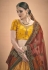Yellow satin embroidered circular lehenga choli 3007